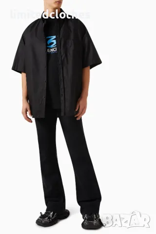 BALENCIAGA Surfer Sports Apparel Logo Print Oversized Мъжка / Дамска Тениска size XS (S / M), снимка 3 - Тениски - 47384529