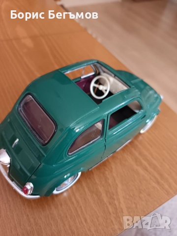 Количка Фиат 1/16 SOLIDO - FIAT - 500, снимка 6 - Колекции - 52562677