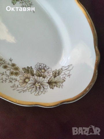 Порцеланово плато,чинии елипса, снимка 8 - Сервизи - 52854588