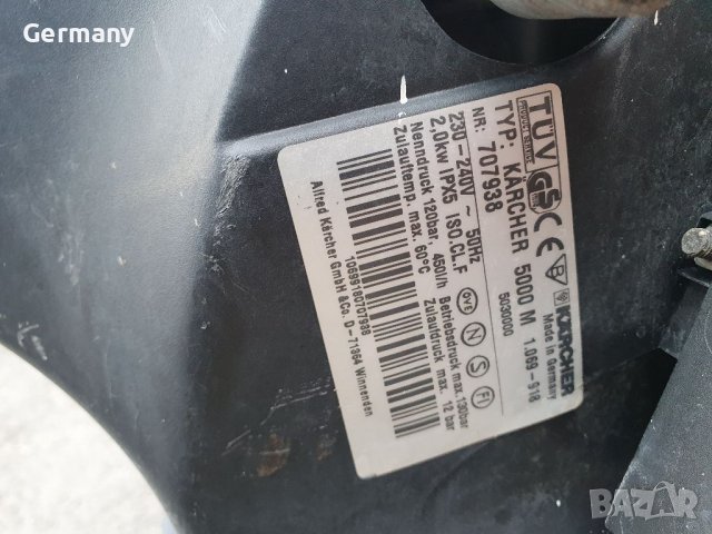 Водоструйка керхер karcher hd 500   510  за ремонт или профилактика, снимка 6 - Индустриална техника - 37519178