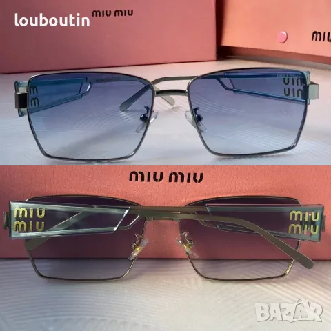 Miu 2024 дамски слънчеви очила правоъгълни 7 цвята , снимка 3 - Слънчеви и диоптрични очила - 48016248