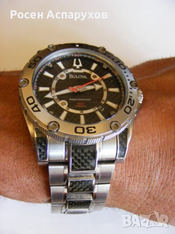 Bulova Precisionist Champlain Watch 300 Meters Carbon, снимка 11 - Мъжки - 51118261