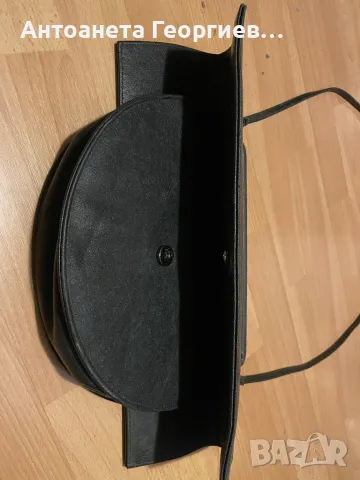 Дамска чанта кожена черна - уникален модел, снимка 5 - Чанти - 49783809