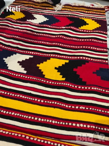 килим тъкан на стан, снимка 3 - Антикварни и старинни предмети - 54305689