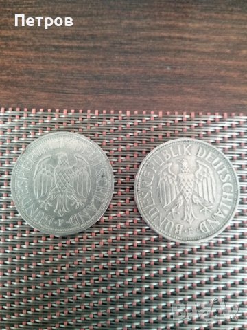 Продавам две монети Ф.Р.Г.-1 марка 1966-91 г.Западна Германия.Обявената цена е за двете., снимка 2 - Нумизматика и бонистика - 40784262