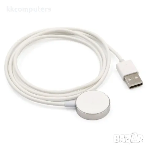 Безжично магнитно зарядно за часовник Apple iWatch MBX с USB стоманен кабел , Сребрист