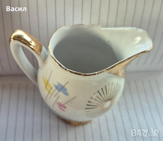 СТАРА ПОРЦЕЛАНОВА КАНИЧКА ЗА МЛЯКО, снимка 2 - Антикварни и старинни предмети - 54059216