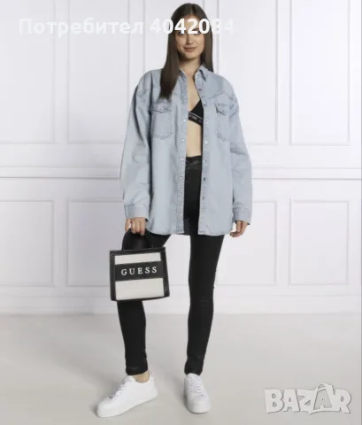 Дамска чанта тип “куфарче” GUESS, снимка 2 - Чанти - 56340012