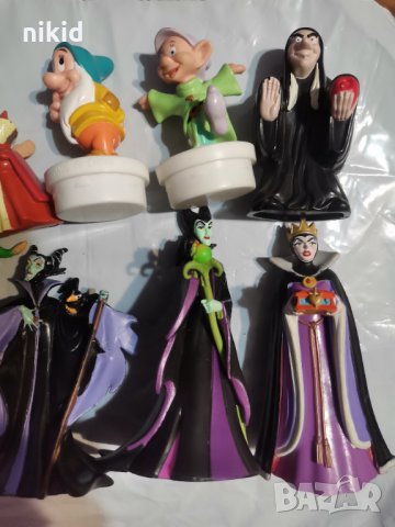 Снежанка и Седемте вещица Джуджета Принц пластмасови играчки фигурки за игра и торта фигурка, снимка 4 - Фигурки - 30355459
