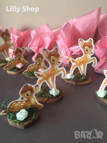 Покани, банер за рожден ден, украса Бамби / Bambie, снимка 13 - Покани - 53176946