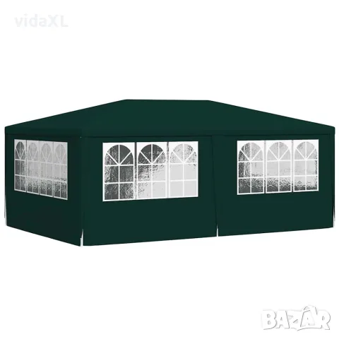 vidaXL Професионална парти шатра със стени 4x6 м зелена 90 г/м², снимка 6 - Къмпинг мебели - 56147589