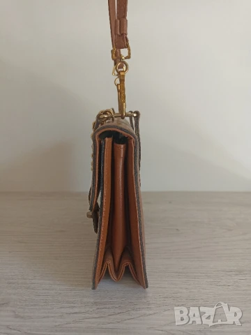 Кафява кожена чанта Meyer's, снимка 4 - Чанти - 50725219