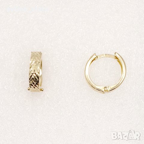 Дамски златни обеци 14к 585пр, снимка 8 - Обеци - 38396783