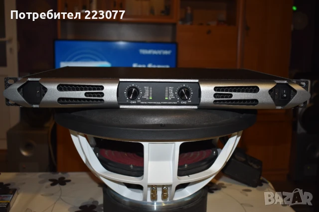 12600 вата 2 канала 1U клас D професионален усилвател за субуфер, снимка 8 - Ресийвъри, усилватели, смесителни пултове - 51055155