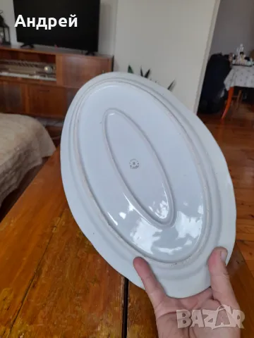 Стара порцеланова чиния,плато #9, снимка 6 - Други ценни предмети - 47396640