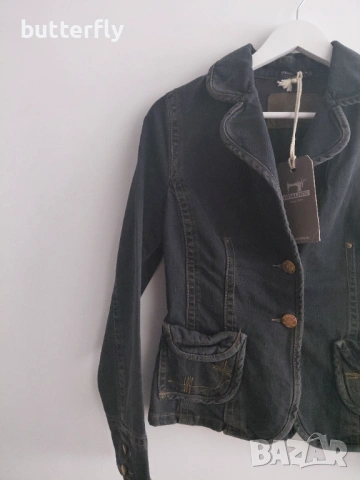 Вталено дънково сако Pause Jeans – 100% памук (S, M, L), снимка 2 - Сака - 54359053