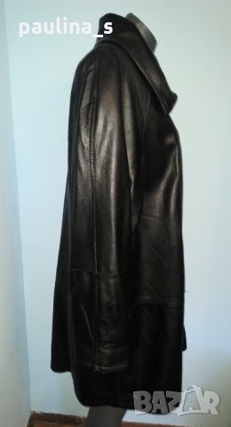 Манто тип пелерина от естествена кожа "Vera Pelle" Italy / голям размер , снимка 7 - Палта, манта - 30440356