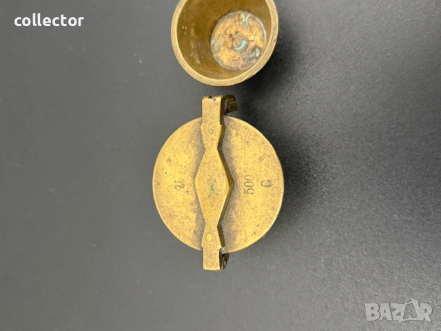 Комплект бронзови гнездови тежести. №7846, снимка 3 - Антикварни и старинни предмети - 53096962