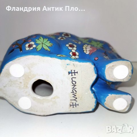 	 Синьо порцеланово зайче, снимка 6 - Статуетки - 32433176