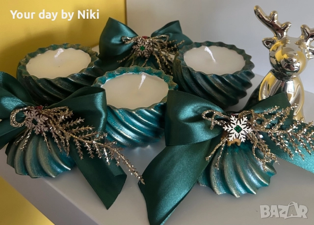 Коледна топка със свещичка