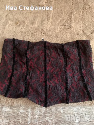 Секси  черен колан корсет дантела Top Shop , снимка 5 - Корсети, бюстиета, топове - 36998682