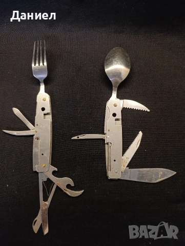Комплект туристически прибори, снимка 6 - Антикварни и старинни предмети - 53309792