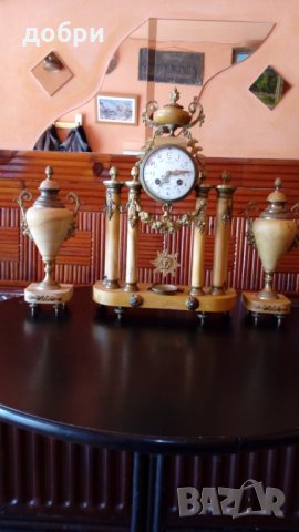 Рядьк уникално красив френски мраморен часовник от началото на 19 век , снимка 8 - Антикварни и старинни предмети - 29205641