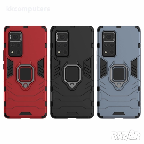 Huawei Honor V40 5G Удароустойчив Ring Holder Калъф и Протектор, снимка 7 - Калъфи, кейсове - 52581365