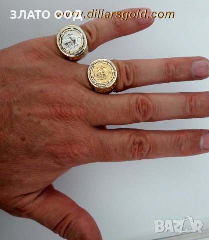 Мъжки златни пръстени, снимка 11 - Пръстени - 30983632