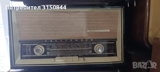Старо радио лампово Телефункен /Telefunken, снимка 6 - Радиокасетофони, транзистори - 54136751