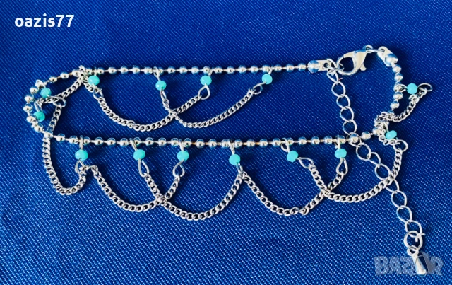 Бижута с кристали SWAROVSKI. Колиета 2 бр. по € 18/бр. и к-т колие и обици за € 14, гривна подарък, снимка 6 - Колиета, медальони, синджири - 54174450