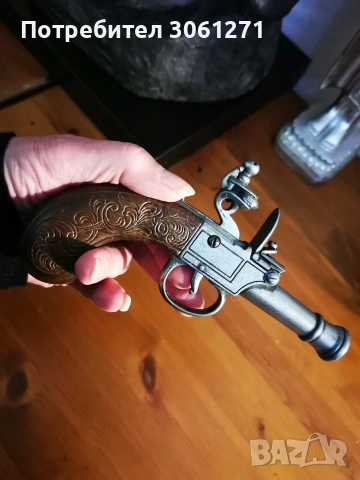 Кремъчен пистолет, Англия, 18 век., снимка 4 - Колекции - 53927471