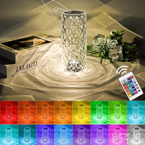 Настолна LED лампа Rose Diamond, снимка 5 - Настолни лампи - 52071879