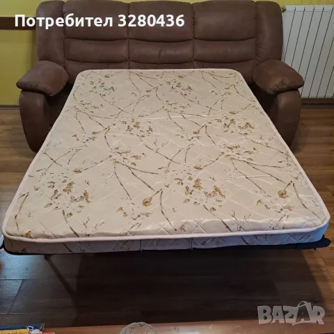Триместен разтегателен диван (микрофибър / белгийски механизъм), снимка 5 - Дивани и мека мебел - 56436861