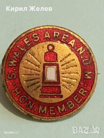 Почетна членска значка на Националния съюз на миньорите Южен Уелс 51680, снимка 3 - Колекции - 53171676