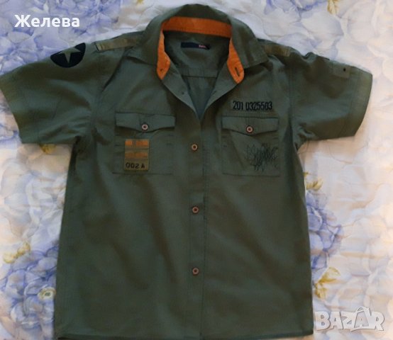 Лот от 2 тениски, риза, 2 бр. шорти и дънки , снимка 3 - Детски панталони и дънки - 40622418