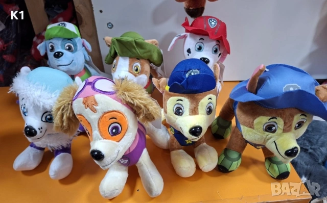 Плюшена играчка кученце Пес Патрул Скай/Чейс/Маршал/Роки/Тракър/Еверест/ плюшени играчки Paw Patrol 
