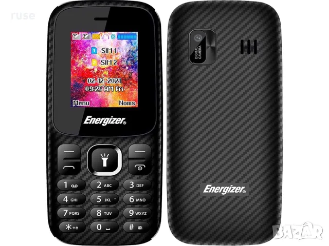 НОВ! Мобилен телефон Energizer E13 с 1000 mAh батерия, 2 SIM карти и фенерче