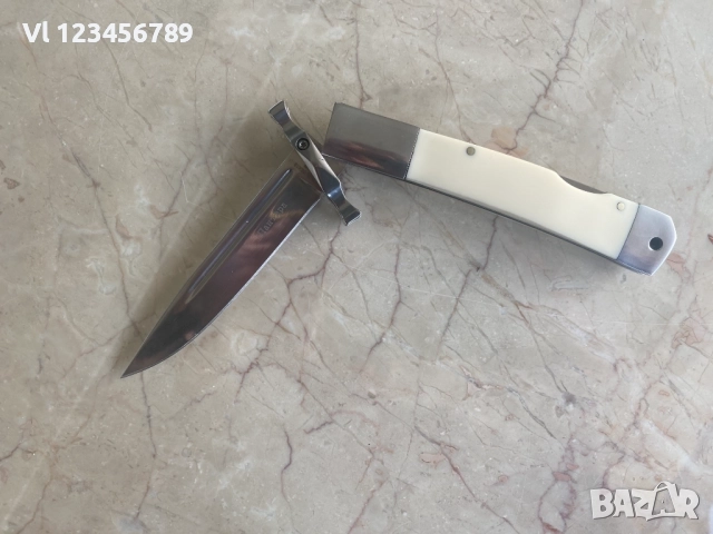 Сгъваем нож ПАНТЕРА -БЯЛ /тип НКВД/ 100х232, снимка 6 - Ножове - 52222094