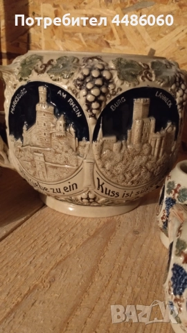Античен Немски керамичен сервиз, снимка 14 - Антикварни и старинни предмети - 52393719