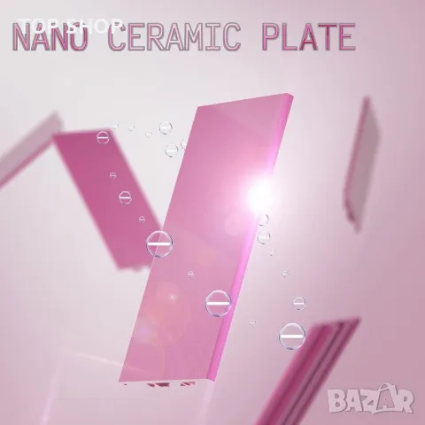 K&K Pro-Ceramic преса за коса XXL плочи, 3D плаваща турмалинова керамична плоча, снимка 4 - Преси за коса - 48508293