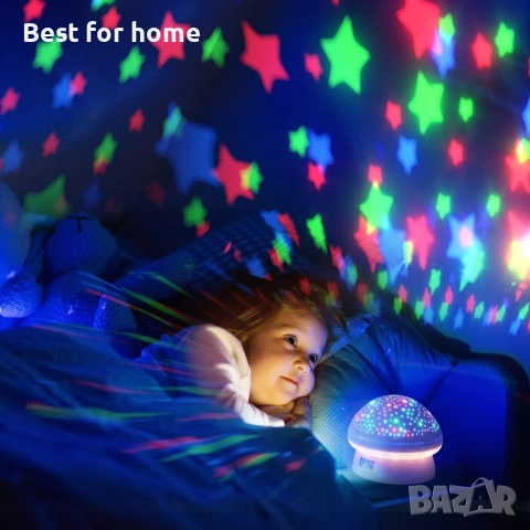 NIWWIN Проектор за стая/нощна светлина, въртенe на 360°, снимка 7 - Други - 52413515