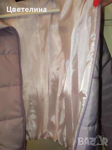 Дамско яке в цвят люляк размер М цена 32,99 лв. + подарък оригинална шапка PUMA в цвят люляк, снимка 3 - Якета - 42796790