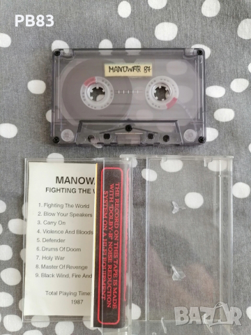 Manowar - Fighting the world (Аудио Касета) - Heavy Metal , снимка 2 - Аудио касети - 54164234