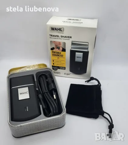 НОВА Самобръсначка Wahl Travel Shaver 3615 в МЕТАЛНА кутия + Подарък