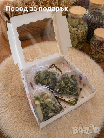 Подаръчна кутия с чаени смеси , снимка 3 - Подаръци за жени - 54321690