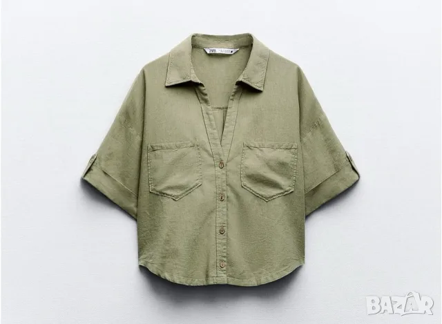 Дамска лятна ризка ZARA, снимка 3 - Ризи - 55808333