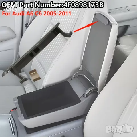 Закопчалка копче за подлакътник на за Audi A6 C6 (2005-2011), снимка 5 - Аксесоари и консумативи - 56018916