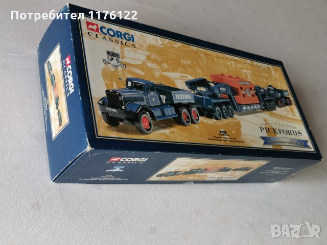 1/50 Corgi Pickfords Корги Diamond T Ballast Truck (x2) With 24 Wheel Girder Trailer & Stee, снимка 9 - Коли, камиони, мотори, писти - 35386392