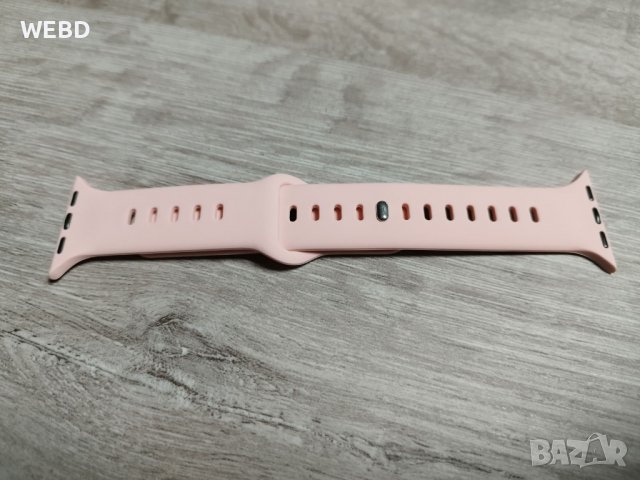 Силиконова каишка за Apple Watch Pink ML 38/40/41mm, снимка 2 - Смарт часовници - 39948594